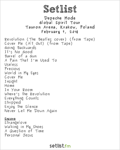 depeche mode tour setlist