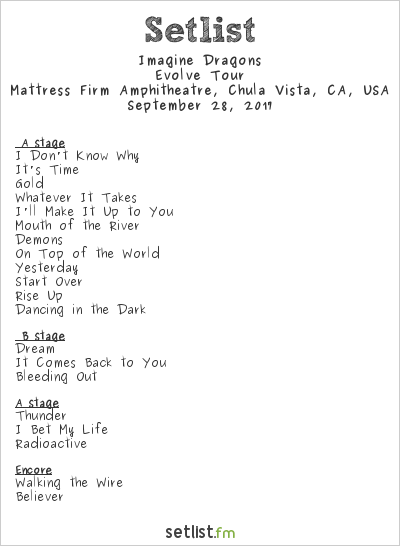 Imagine Dragons Kick Off Evolve World Tour | Setlist.fm