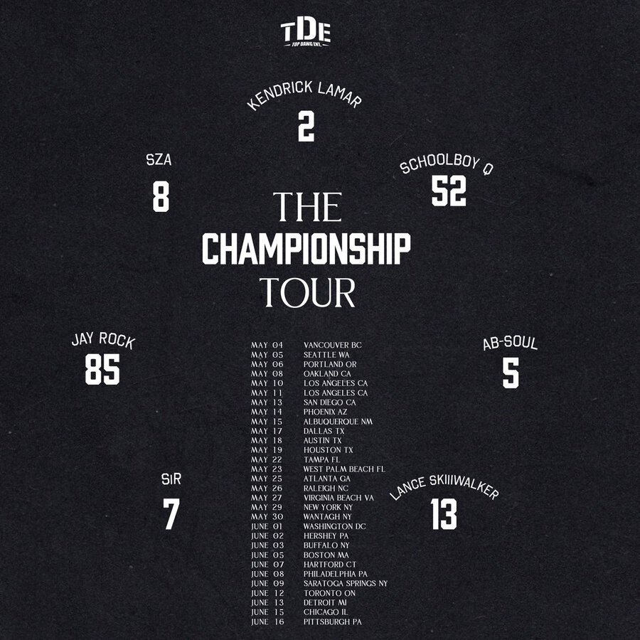 Concert Review Kendrick Lamar "Championship Tour" at The Forum