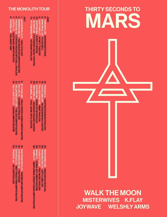 Thirty Seconds To Mars Announce The Monolith Tour + New Album setlist.fm