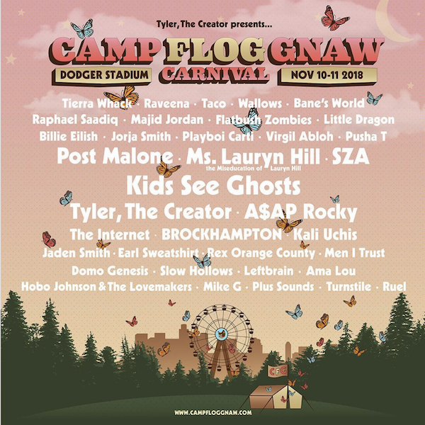 Tyler, the Creator Announces Camp Flog Gnaw Carnival 2023 at