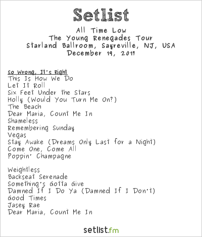 all time low uk tour 2023 setlist