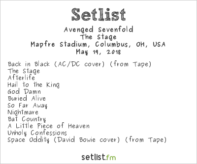 Setlist Avenged Sevenfold