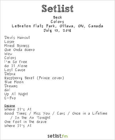 walking on cars setlist