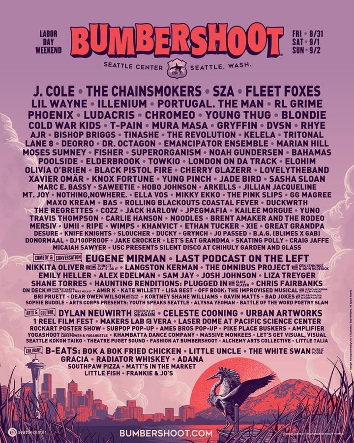 Bumbershoot Reveals 2018 Lineup setlist.fm