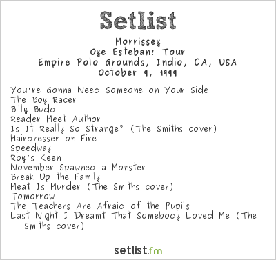 Setlist History: Coachella 1999 | setlist.fm