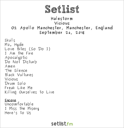The Best of Halestorm's "Vicious" European Tour | setlist.fm