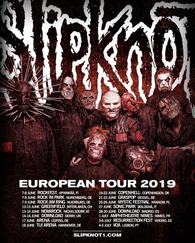 tour dates slipknot