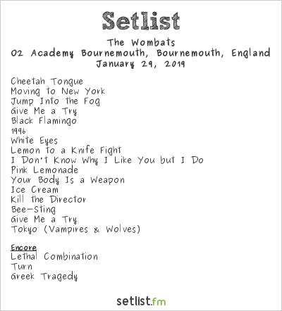 An Inside Look At The Wombats 19 Uk Winter Tour Setlist Fm