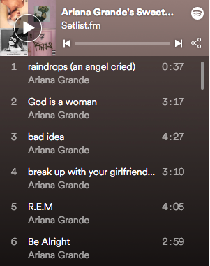 Exploring The Songs On Ariana Grandes Sweetener World Tour