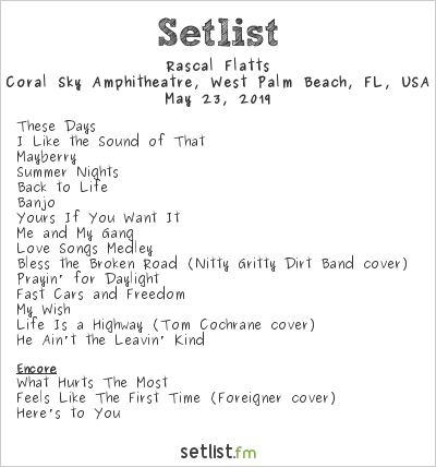 Check Out Setlist Spoilers for Rascal Flatts Summer Playlist Tour | setlist .fm