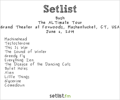 bush tour setlist