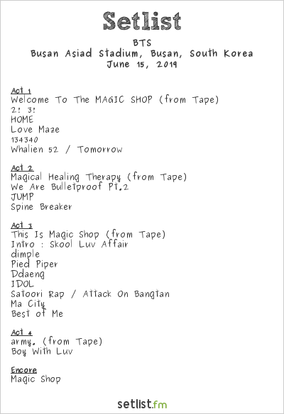 Bts Live Concert Online Setlist Transportkuu Com