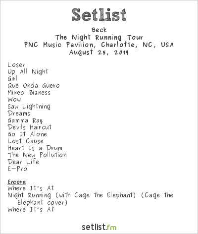 beck tour setlist