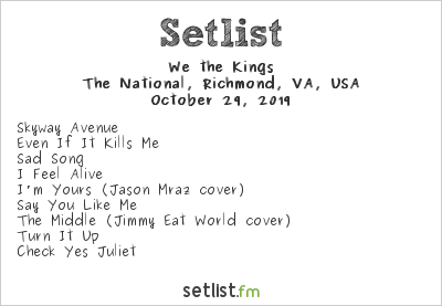 Pawns & Kings Tour - Setlist Predictions 