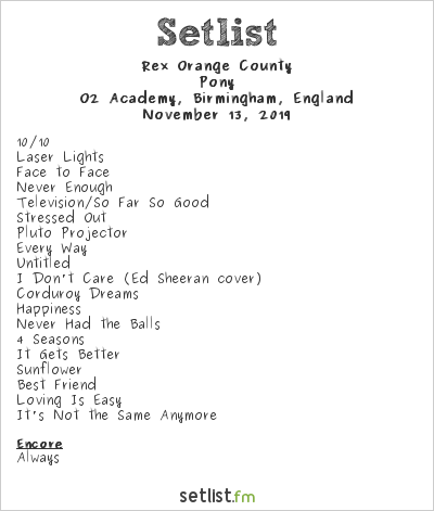 Song You Need to Know: Rex Orange County, '10/10