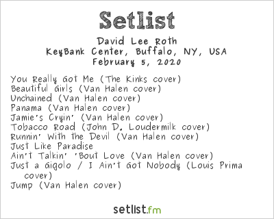 Setlist Highlights From David Lee Roth's Support Tour with KISS! | setlist .fm