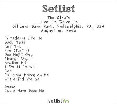 struts tour setlist