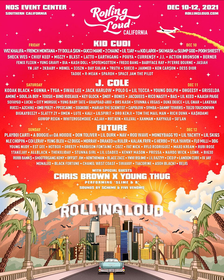 Kid Cudi, J. Cole, Future to Headline Rolling Loud 2021 setlist.fm