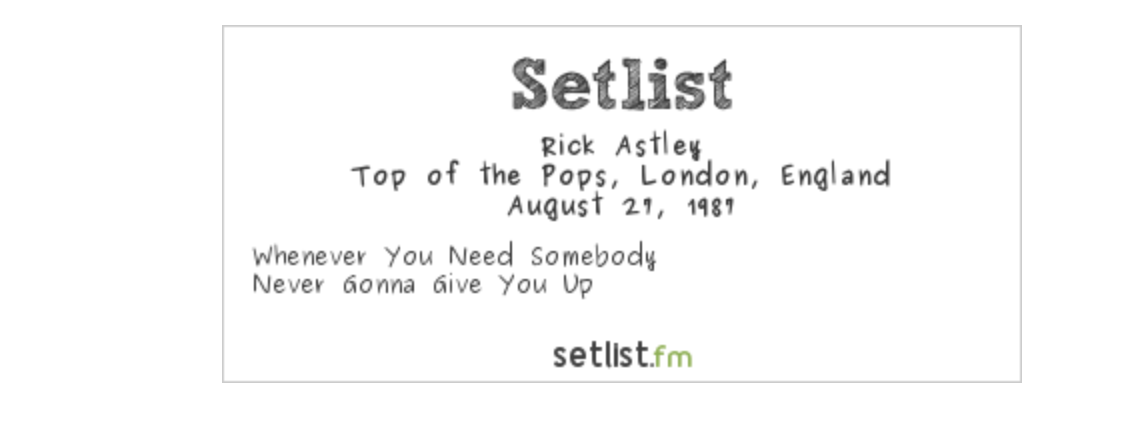 No Rickrolling here. 36 years ago today, Rick Astley released Whenever You  Need Somebody featuring Never Gonna Give You Up and Together…