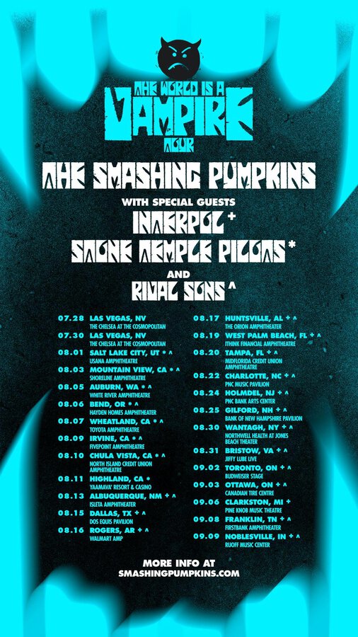 Check Out Setlist Spoilers From Smashing Pumpkins Euro Tour 2019!