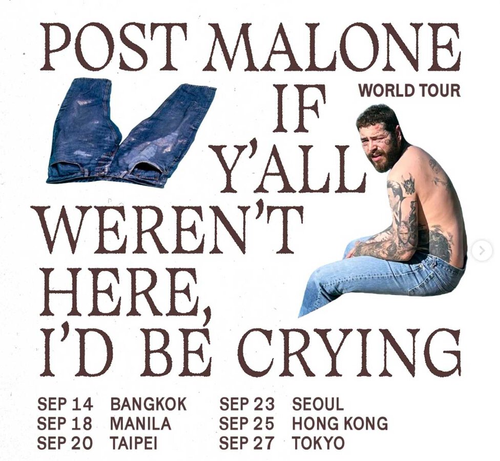 Post Malone Wraps "If Y'all Weren't Here" North American Tour setlist.fm