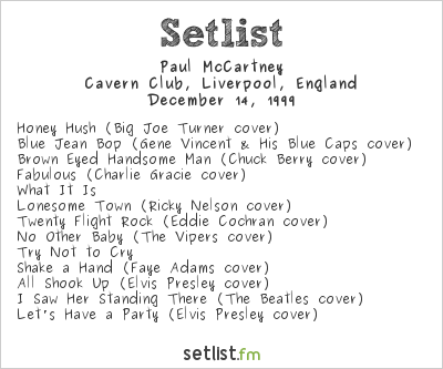 Setlist History: Paul McCartney's Return To The Cavern Club 
