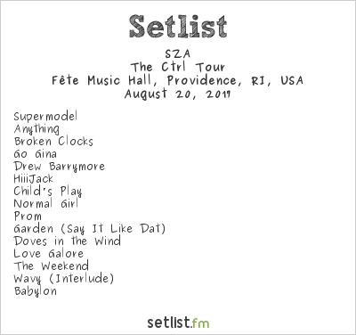 ctrl tour setlist