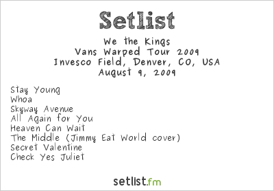 Pawns & Kings Tour - Setlist Predictions 