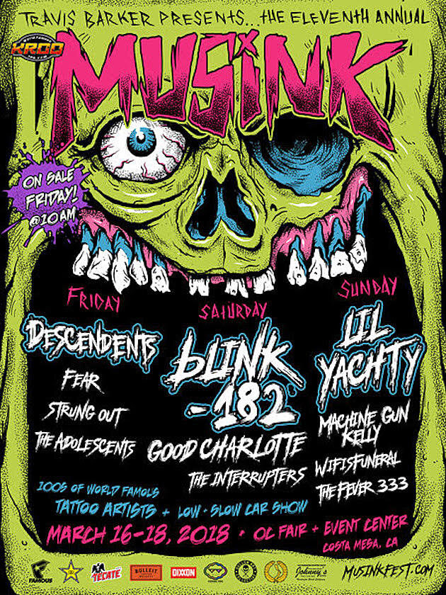 Musink Festival Announces 2018 Lineup Including Blink182, Descendents