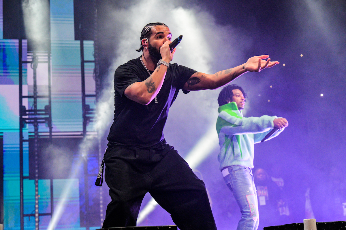 Drake performs with a giant inflatable SPERM during first night of