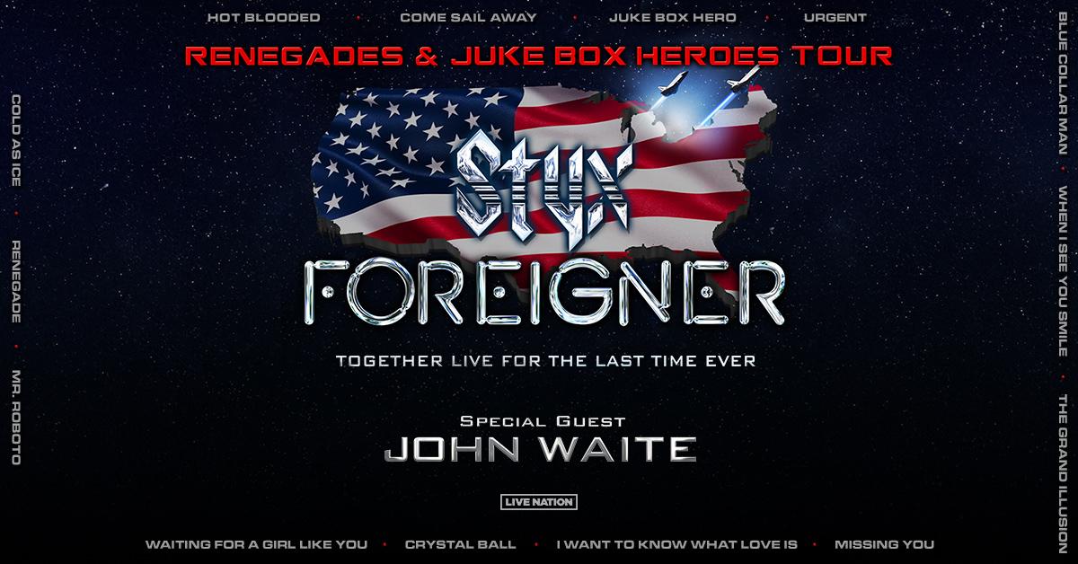 STYX and FOREIGNER Announce 2024 North American Tour setlist.fm